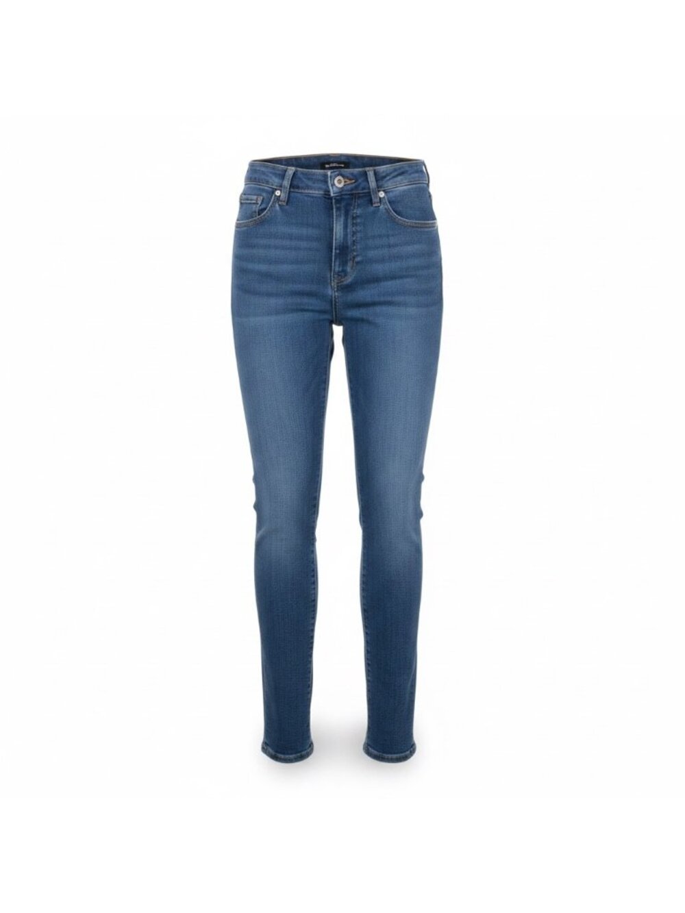 Lucky Brand Womens Dark Blue Denim Jeans Mid Rise Stretch Slim Fit Size 10/30